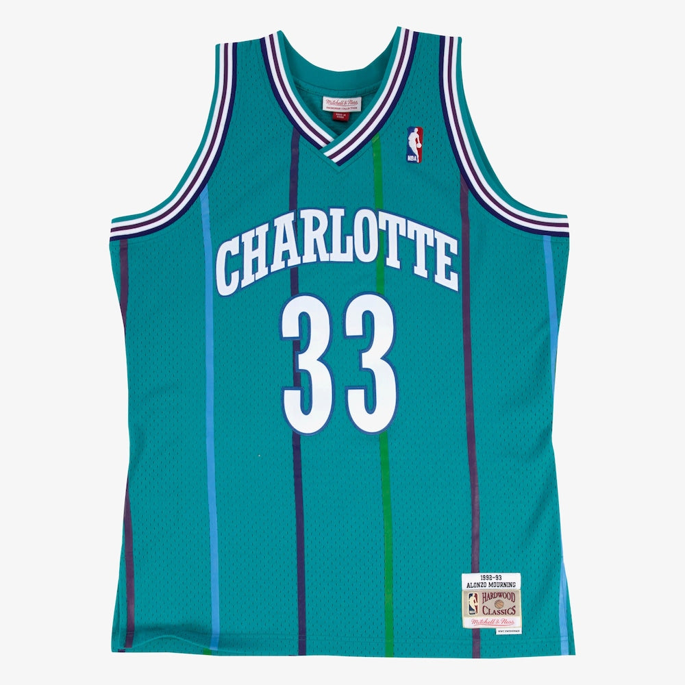 Charlotte Hornets Swingman Jersey Road Alonzo Mourning 1992 product image 1