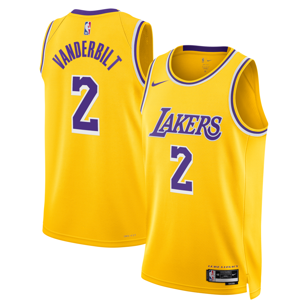 Los Angeles Lakers Icon Edition Swingman Jersey Gold Jarred product image 1