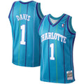 Baron Davis Teal Charlotte Hornets Hardwood Classics 1999 product image 1