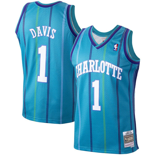 Baron Davis Teal Charlotte Hornets Hardwood Classics 1999 product image 1