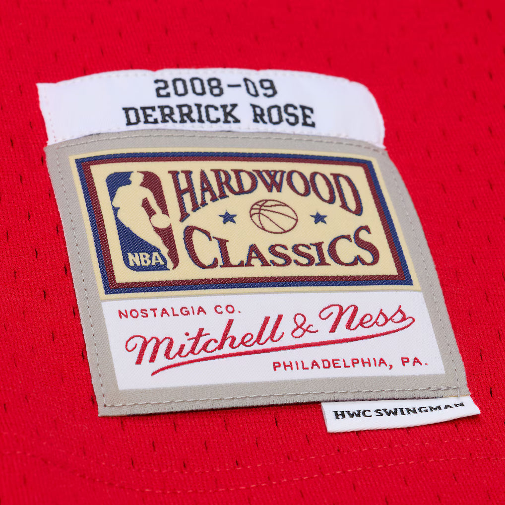 Men's Chicago Bulls Derrick Rose Mitchell & Ness Red 2008 product image 6