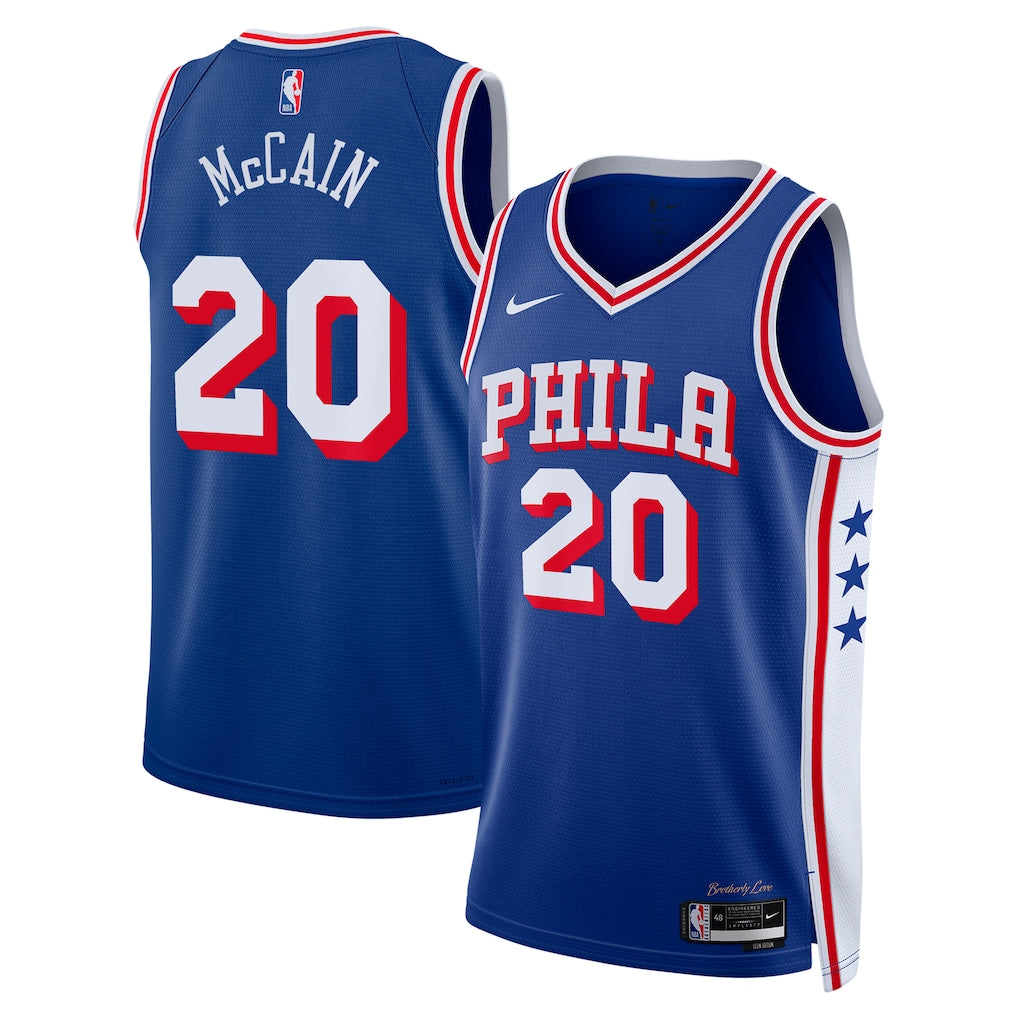 Jared McCain Philadelphia 76ers Jersey - Icon Edition product image 1
