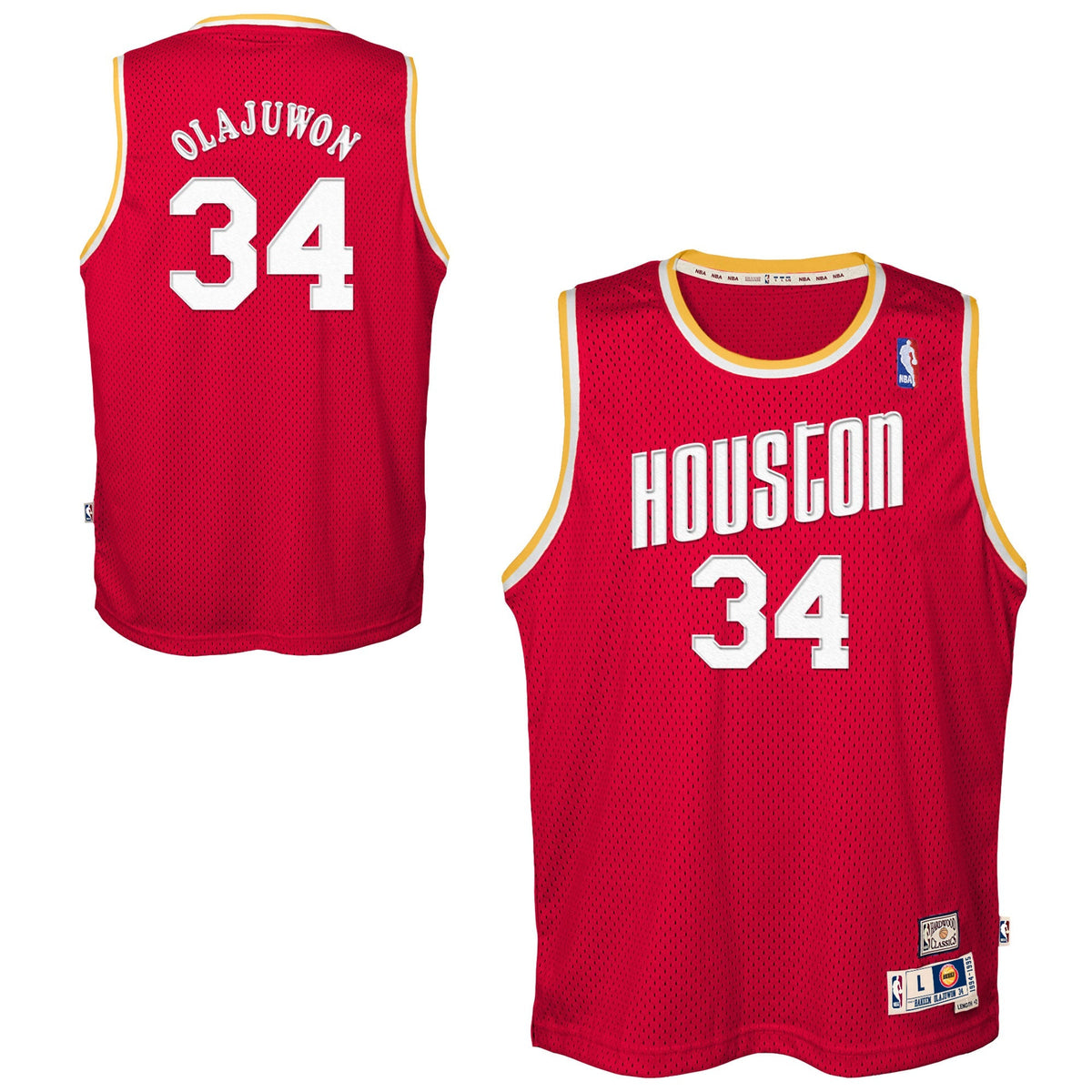Houston Rockets Hakeem Olajuwon Red 1993-94 Hardwood product image 1