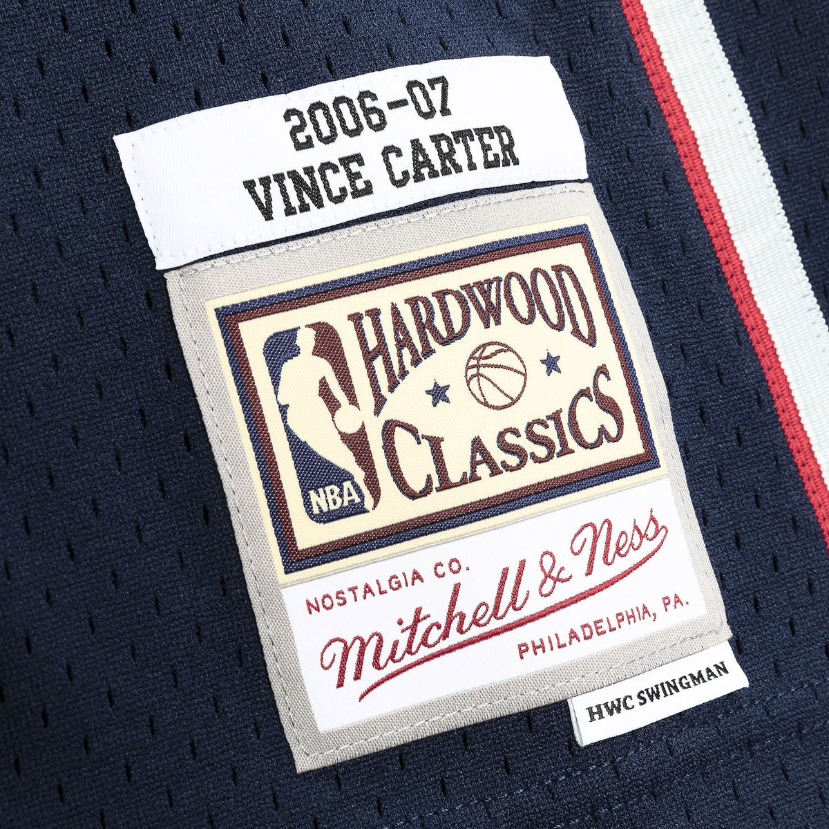 Men's Vince Carter New Jersey Nets Navy 2006-07 Swingman product image 4