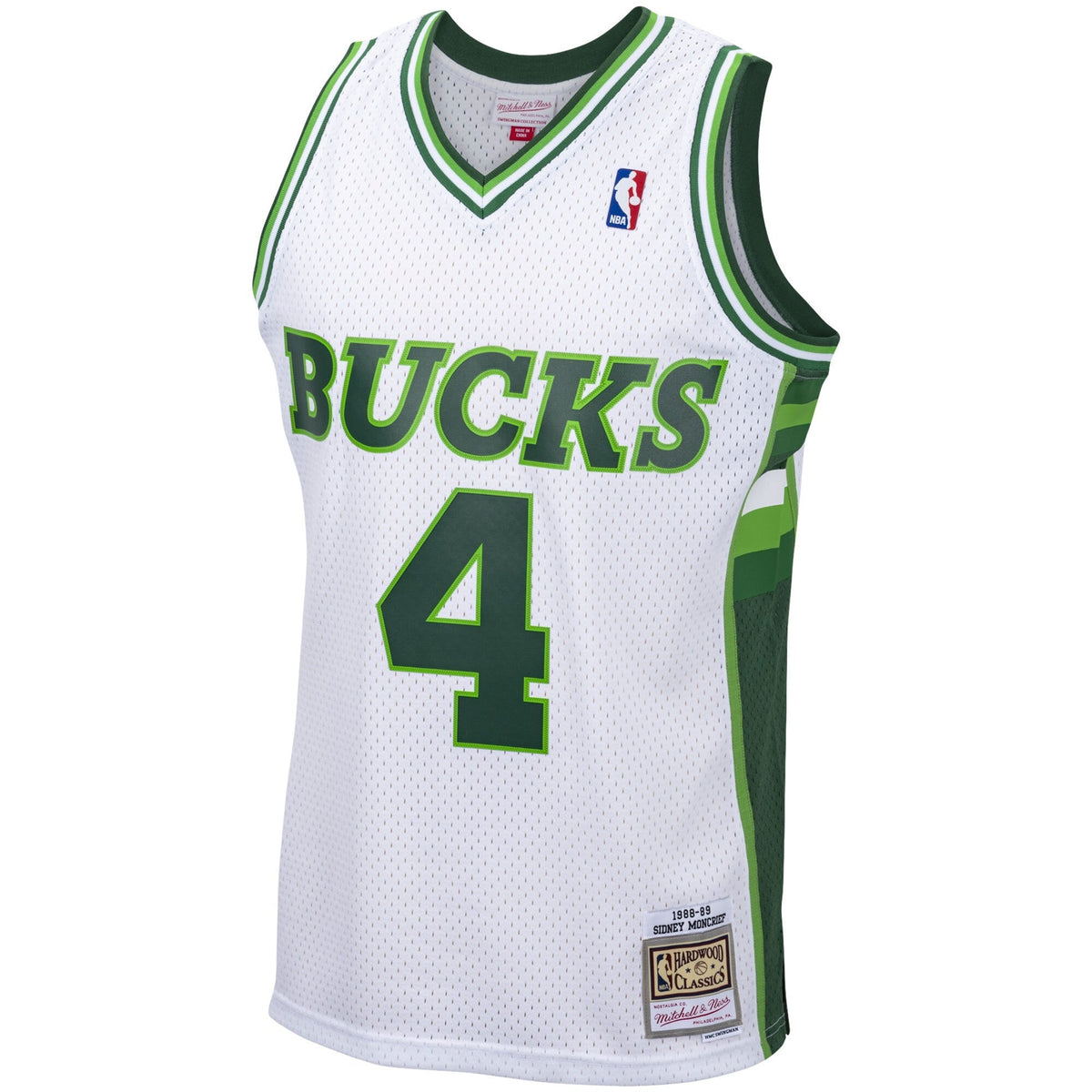 Men's Milwaukee Bucks Sidney Moncrief Mitchell & Ness White product image 2