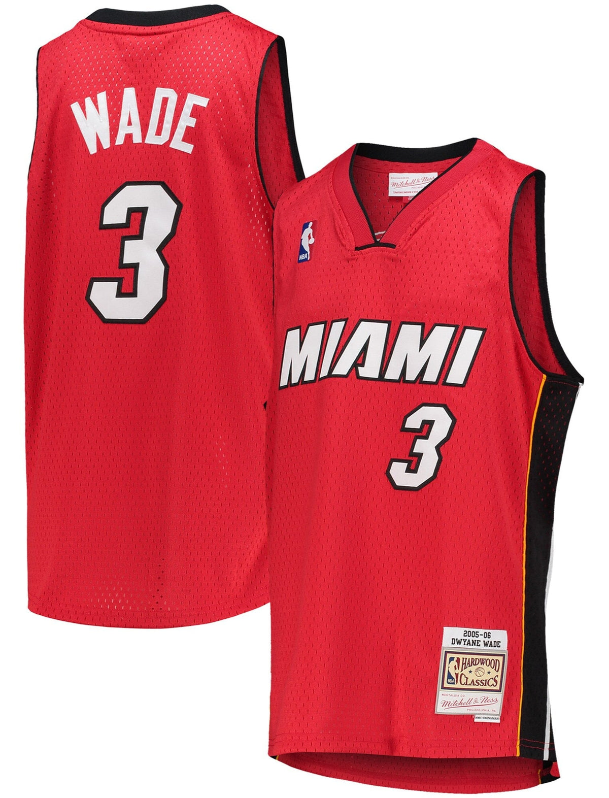 Miami Heat Dwyane Wade Mitchell & Ness Red 2005-06 Hardwood product image 1