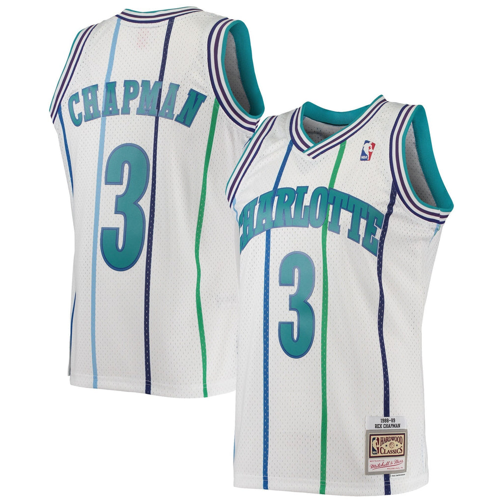 Charlotte Hornets Rex Chapman Mitchell & Ness White 1988-89 product image 1