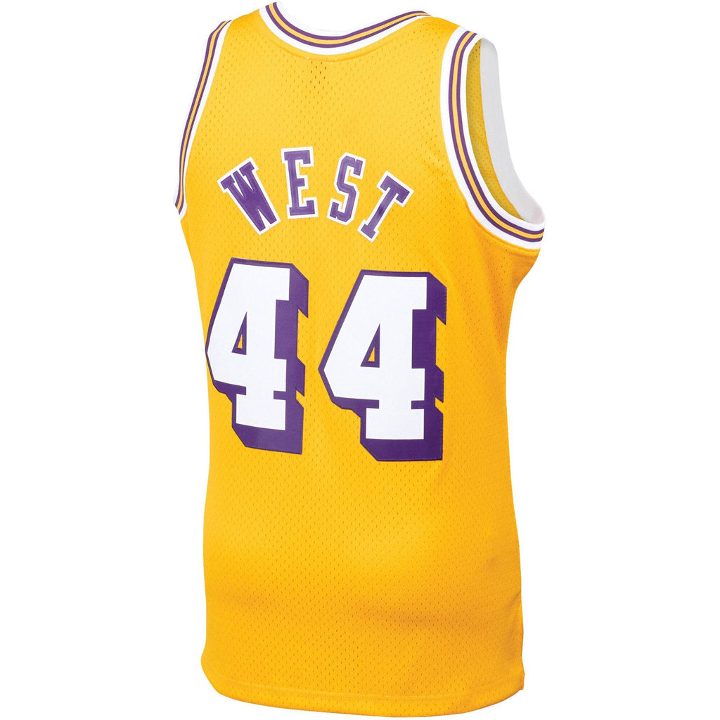 Mens Jerry West Los Angeles Lakers Mitchell & Ness Gold product image 3