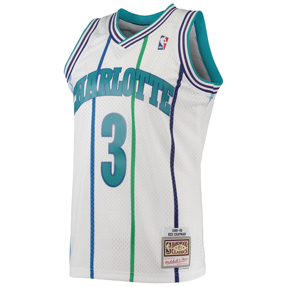 Charlotte Hornets Rex Chapman Mitchell & Ness White 1988-89 product image 2